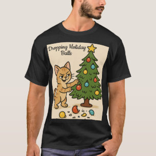 T-shirt Chaton rieur Chaos de Noël2