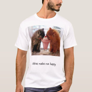 T-shirt chatons