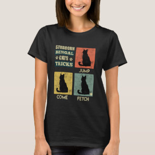 T-shirt Chats Bengal CHATS BENGAL TETUS Drôles Vintage