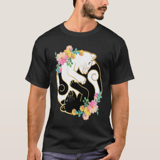 T-shirt Chats chinois Yin et Yang mignons et adorables Ch