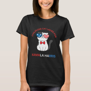 T-shirt Chats Dames sans Enfants pour Kamala Harris T-Shir