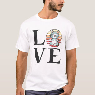 T-shirt Chats d'amour et méditation