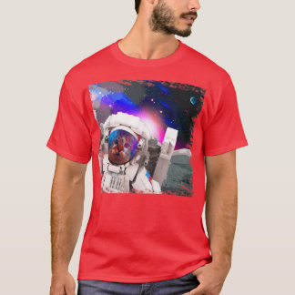 T-shirt Chats Dans L'Astral Spatial Design Cosmique Astron