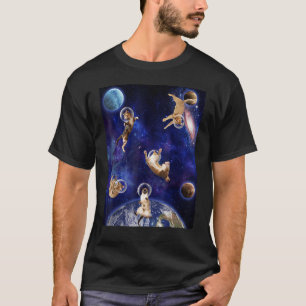 T-shirt Chats dans l'espace Kitten Outerspace Galaxy Chat