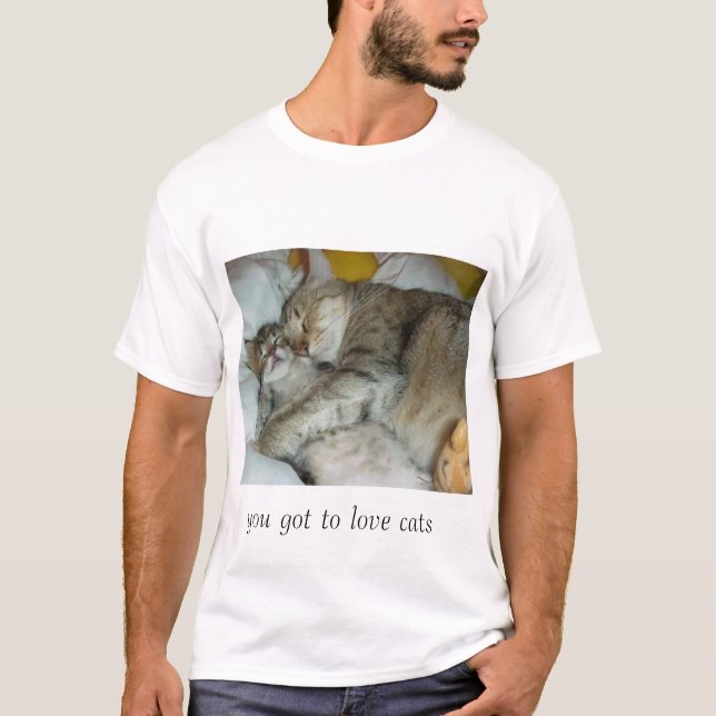T-shirt chats de caresse (Devant)