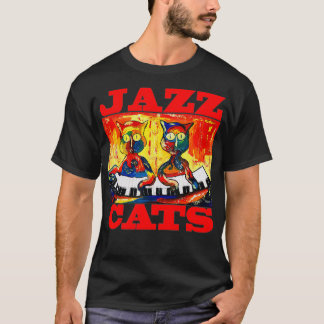T-shirt Chats de Jazz pour chats Amoureux de les chats Jou