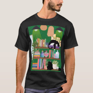 T-shirt Chats de librairie