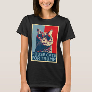 T-shirt Chats de Maison Pour Trump 2024 Trump Gagné
