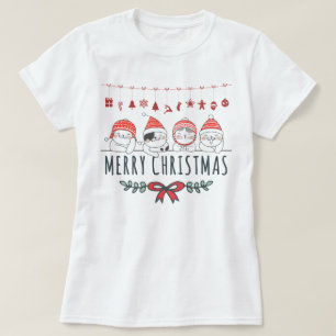 T-shirt Chats de Noël