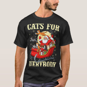 T-shirt Chats de Noël pour tout amateur de Santa vacances