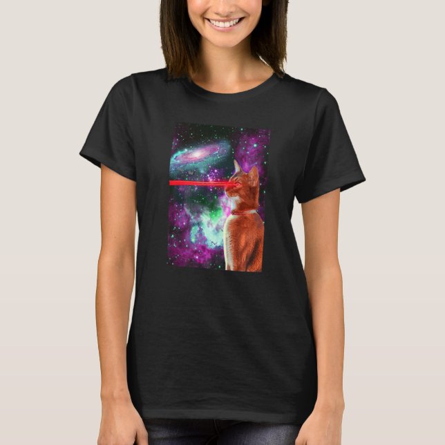 T-shirt Chats En Astral Spatial Astronaute Cosmique Galaxi (Devant)