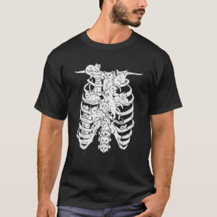 T-shirt Chats en cage Pastel Goth Alt Vêtements Esthétique