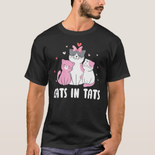 T-shirt Chats en Tats Chat Tatouage Kitten Tatouage