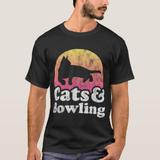 T-shirt Chats et bowling Chat et bowling masculin ou fémin