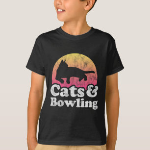 T-shirt Chats Et Bowling Homme Ou Femme Chat Et Bowling
