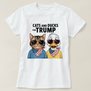T-shirt Chats Et Canards Pour Le Président Trump, Trump