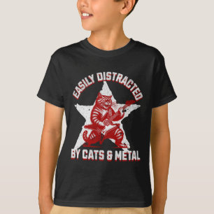 T-shirt Chats Et Fan Métal Musique Metalhead Heavy Rock St