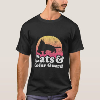 T-shirt Chats Et Garde De Drapeaux 'S Ou 'S Chat Et Garde