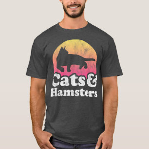 T-shirt Chats et hamsters Hommes Femmes Garçons ou filles