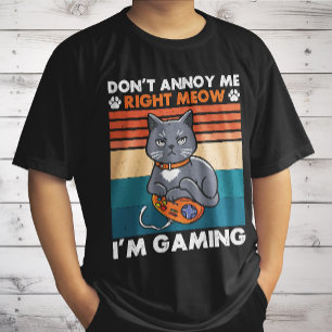 T-shirt Chats Et Jeux Pour Le Joueur Amoureux Des Chats Je