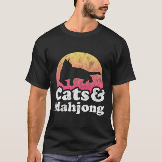T-shirt Chats Et Mahjong 'S Ou 'S Chat