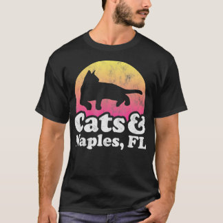 T-shirt Chats et Naples, FL Chat Homme ou Femme et Flori