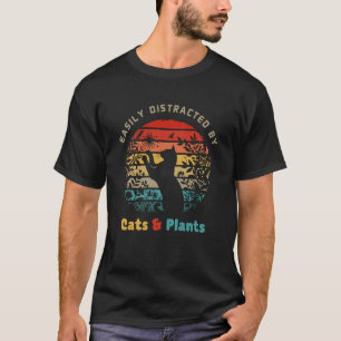T-shirt Chats Et Plantes Chat Chaton Propriétaire Du Chat