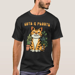 T-shirt Chats Et Plantes Propriétaire De Chat Chat Chéri P