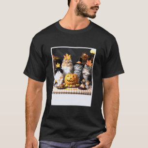 T-shirt Chats et Souris Fête d'Automne Drôle de Salle de T