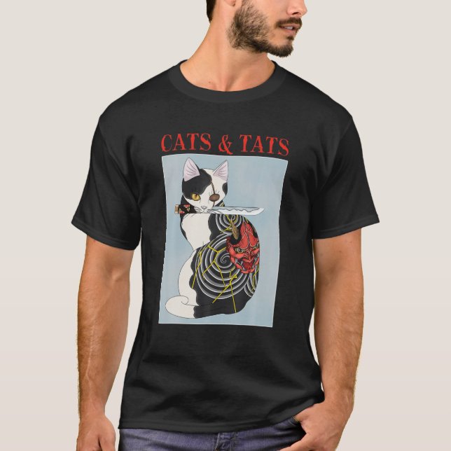 T-shirt Chats Et Tats Chats Tatouage Chats Adultes (Devant)