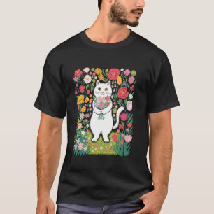 T-shirt Chats Floraux pour les fleuristes amateurs de chat