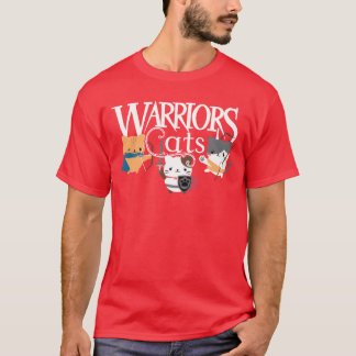 T-shirt chats guerriers vintage