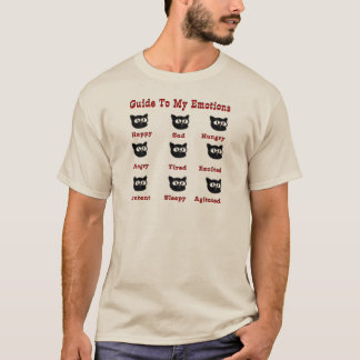 T-shirt Chats : Guide de mes émotions