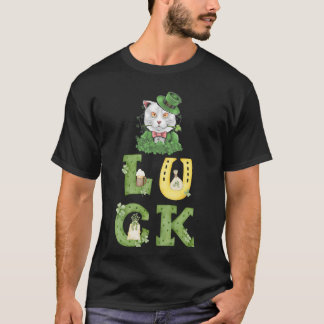 T-shirt Chats irlandais Lucky, Happy St. Patrick's Day St,