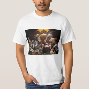 T-shirt Chats jouant au poker