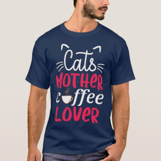 T-shirt Chats Mère Café Lover 2