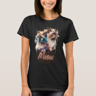 T-shirt Chats Miao Meow Kitten