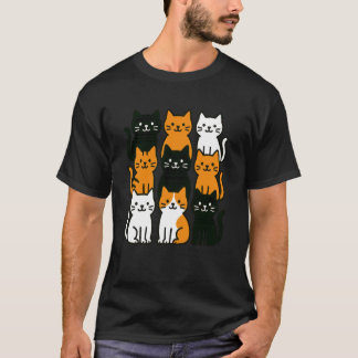 T-shirt Chats Mignons Drôles Chaton Amoureux des Chats