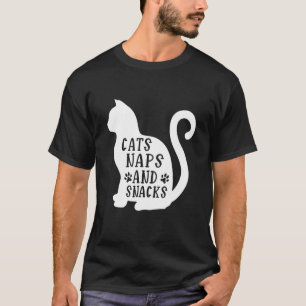 T-shirt Chats Naps Et Snacks Ca Pour Hommes Femmes Et Enfa