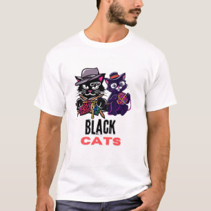 T-shirt Chats noirs