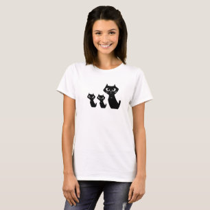 T-shirt Chats noirs chanceux