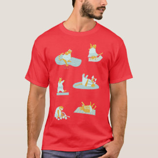 T-shirt Chats orange actifs