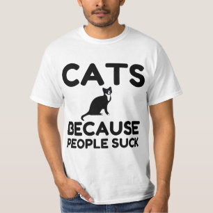 T-shirt Chats parce que les gens ont la chance