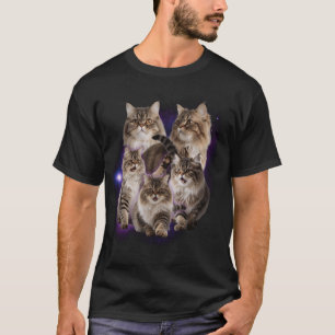 T-shirt Chats Perse Retro Vintage 90s Design Amusant anima