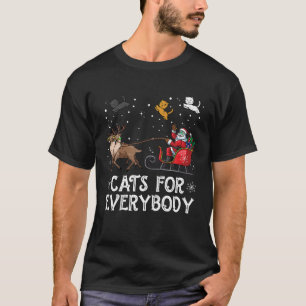 T-shirt Chats pour tous Noël Chat Drôle Xmas Femmes