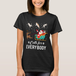 T-shirt Chats pour tout le monde Noël Chat Funny Noël Père