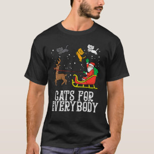 T-shirt Chats pour tout le monde Santa drôles de Noël Pjs 