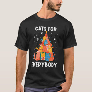 T-shirt Chats pour tout le monde Santa  Noël PJs arbre de 