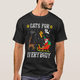 T-shirt Chats pour tout le monde Santa   Noël PJs Xmas