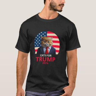 T-shirt Chats Pour Trump 2024 Drôle Tee Pour Vance Trump